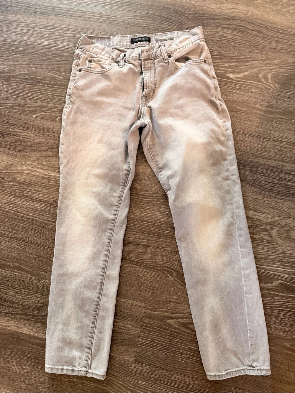 Abercrombie & Fitch Men's Light Beige Slim Jeans